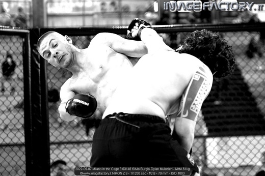 2022-05-07 Milano in the Cage 8 03148 Silvio Burgio-Dylan Mulattieri - MMA 61kg